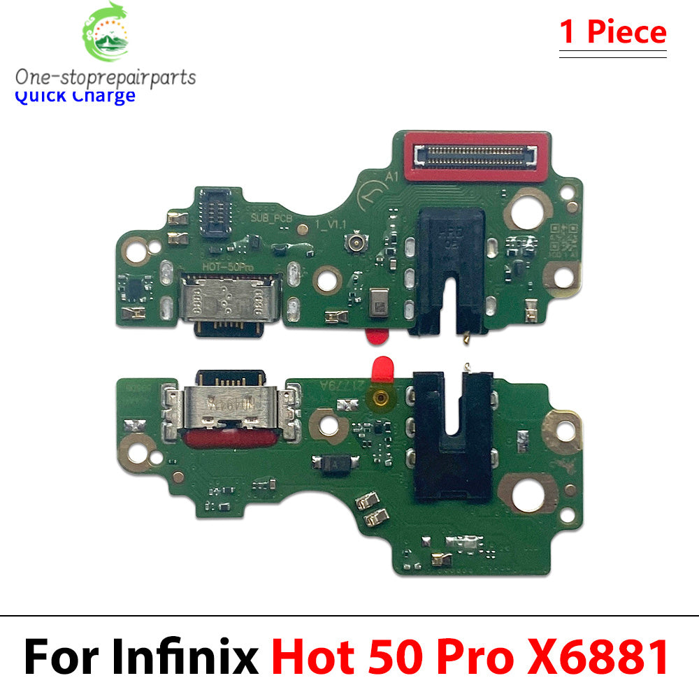 New For Infinix Hot 40 40i 50 50i 60 60i Pro Plus 4G 5G USB Charging Port Dock Charger Plug Connector Board Flex Cable  infinix phone repair parts