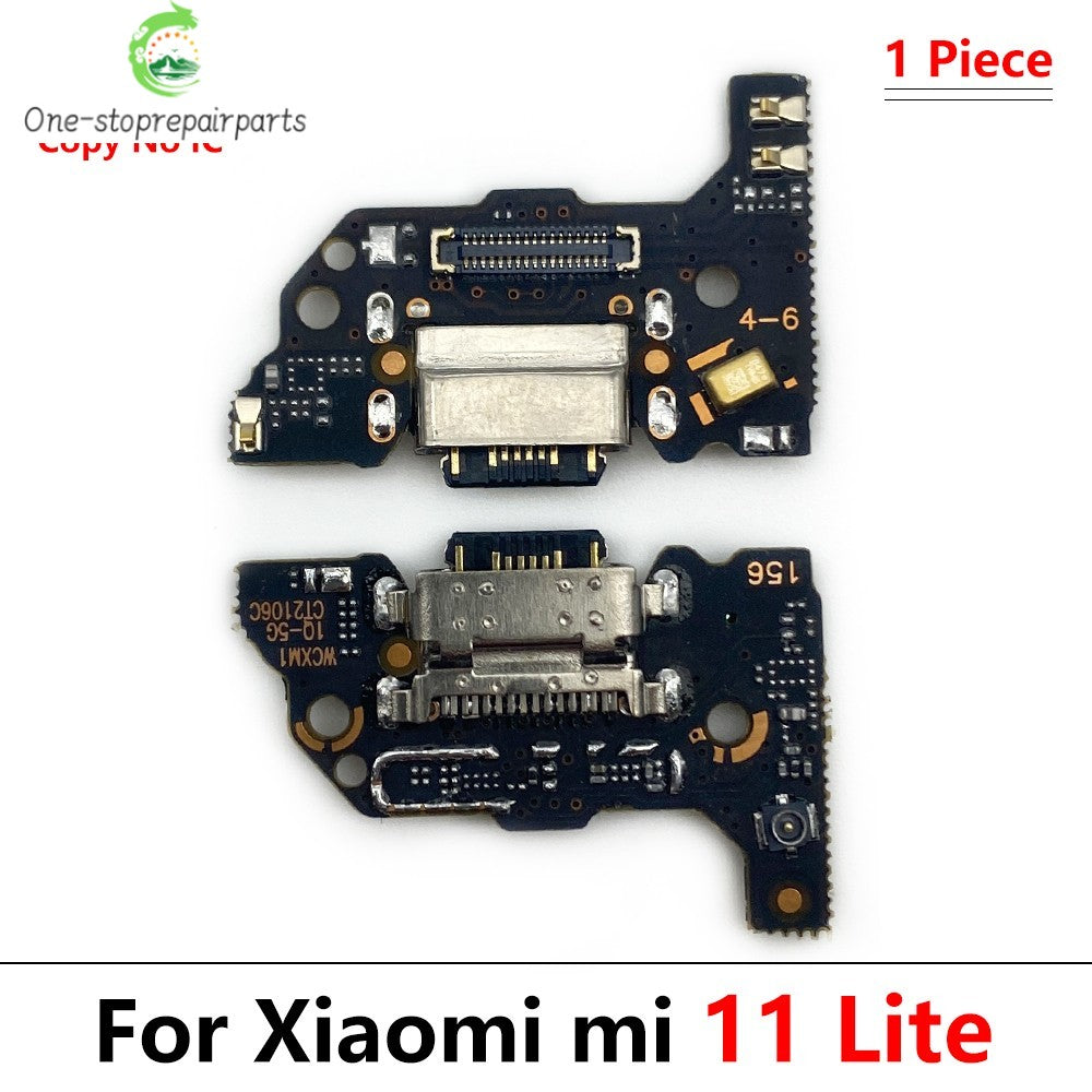 New USB Charging Port Board Flex Cable Connector Parts For Xiaomi Mi 8 9 9T 10T 10 11 12 Lite Pro Microphone Module  Xiaomi  Xiao mi phone repair parts