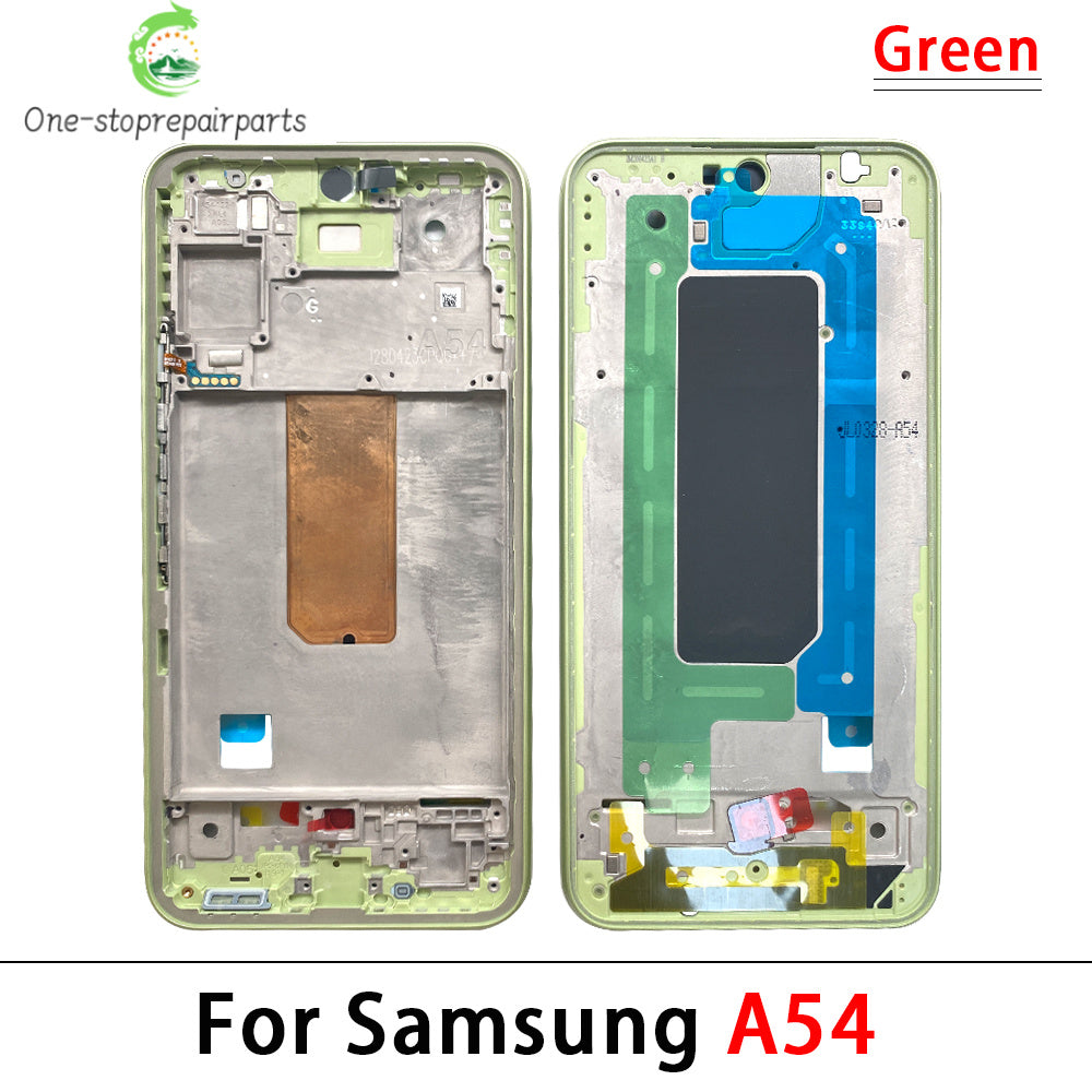 10Pcs, Middle Frame For Samsung A13 A14 A23 A24 A34 A54 A33 A73 4G 5G Front Frame Housing Bezel Repair Parts Samsung phone repair parts