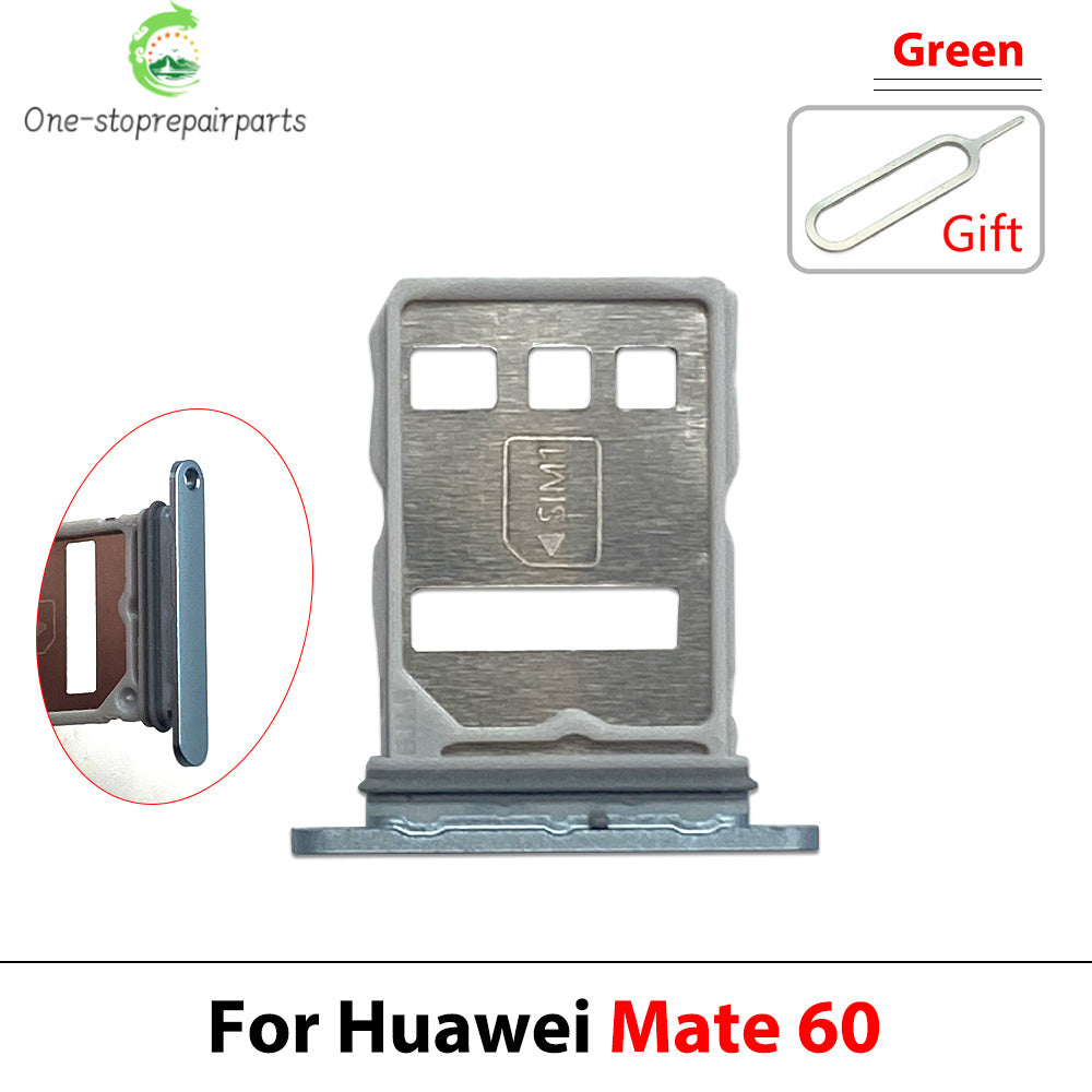 10Pcs, SIM Card Holder Tray Slot Holder Adapter Socket For Huawei Mate 50 60 Pro Plus 4G 5G Huawei phone repair parts