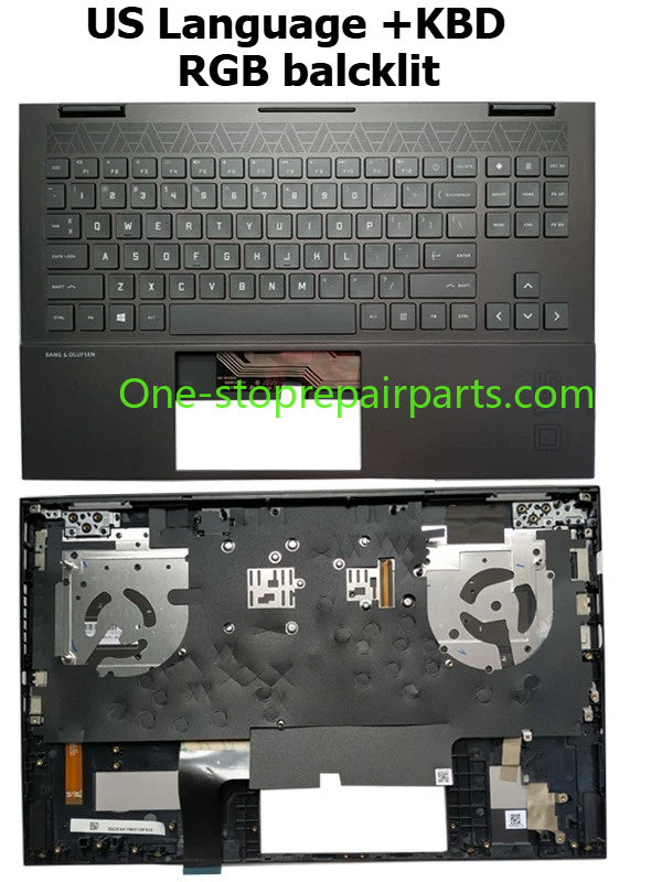 Palmrest  Keyboard For HP Omen 15-EN 15-EK 15Z-EN100 TPN-Q238 Q236 RGB US M00667-001 M00666-001 M00666-B31 RGB Backlit topcase