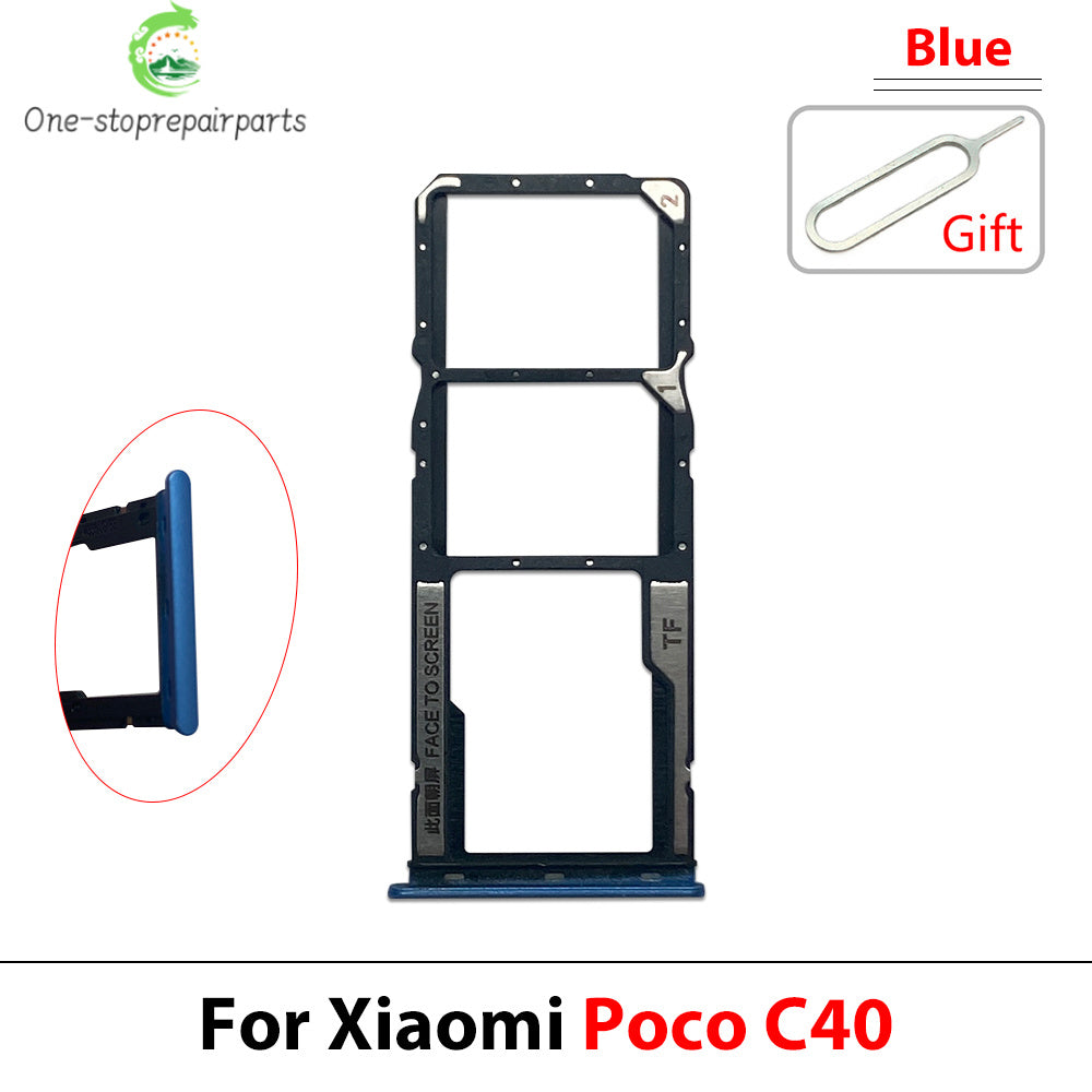 New For Xiaomi Poco C40 C71 C65 C75 C85 SIM Card Slot SD Card Tray Holder Adapter  Xiaomi  Xiao mi phone repair parts
