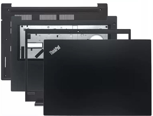 Cover case for Lenovo Thinkpad E480 E485 E490 R480 E495 R490  Lcd back housing bezel frame upper tpcase palmrest bottom lower cover hinge Lenovo laptop repair parts