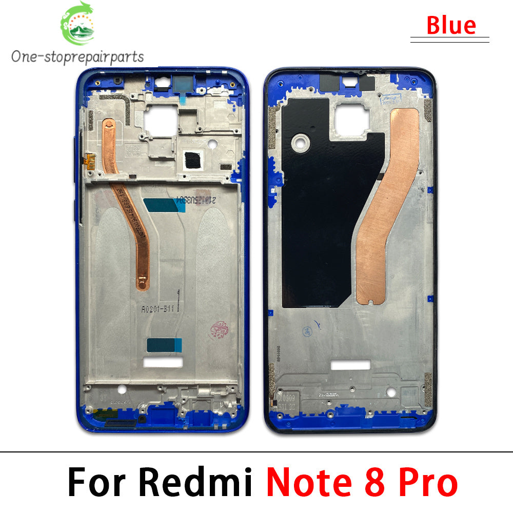 10Pcs/Lot, Housing Middle Frame Bezel Middle Replacement Parts Middle Frame For Xiaomi Redmi Note 7 8 9s Pro  Xiaomi  Xiao mi phone repair parts