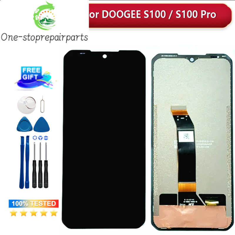 Original For DOOGEE S100 / S100 Pro S110 LCD Display + Touch Screen Assembly Replacement For DOOGEE S 100 LCD Repair Parts+ Glue Doogee phone repair parts