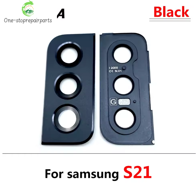 New Rear Camera Glass Lens Cover With Frame Holder For Samsung S20 S21 S22 S23 S24 S25 Plus Ultra 4G 5G Replacement Parts Samsung phone repair parts