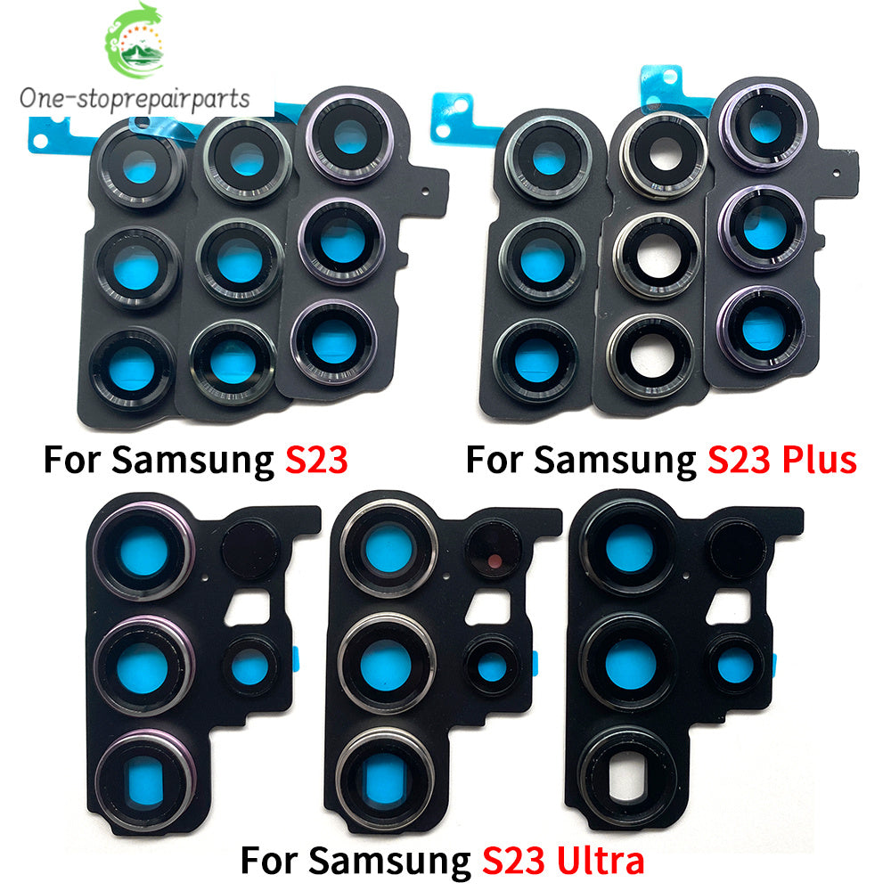 New Housing Back Rear Camera Glass Lens With Cover Frame Holder For Samsung S22 S23 Plus Ultra Samsung phone repair parts