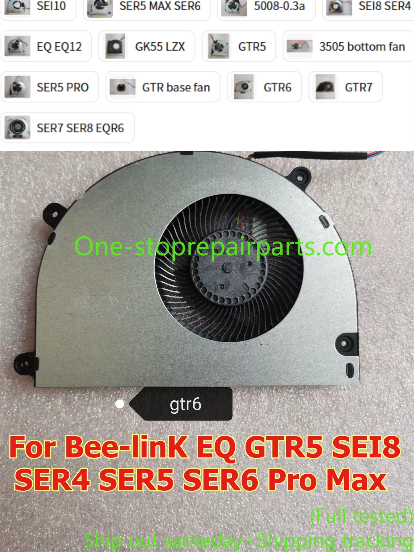 Cooler cooling fan For BeelinK EQ GTR5 SEI8 SER4 SER5 SER6 Pro Max Laptop CPU GPU fan