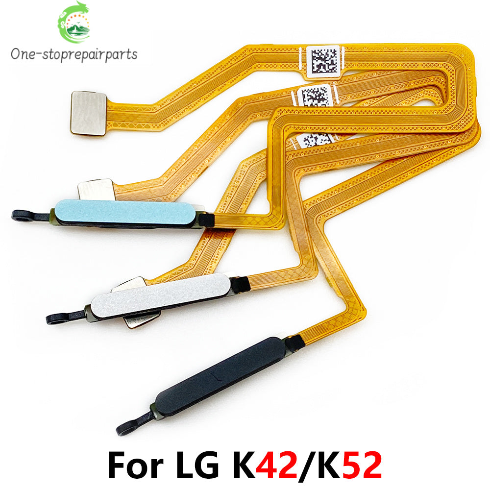 New For LG K42 K52 Home Button FingerPrint Touch ID Sensor Flex Cable Ribbon Replacement Parts  LG phone repair parts