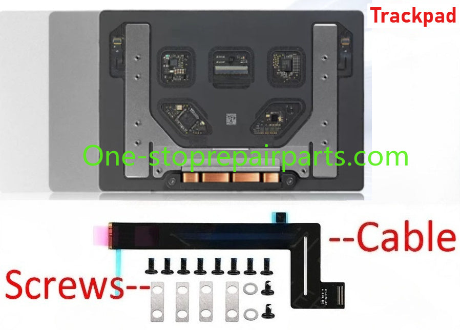 New for Macbook Pro Retina 13" A1989 Trackpad Touchpad with Track pad Cable Screws Space Gray Grey/Silver Color 2018 2019 Year Macbook repair parts