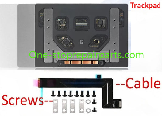 New for Macbook Pro Retina 13" A1989 Trackpad Touchpad with Track pad Cable Screws Space Gray Grey/Silver Color 2018 2019 Year Macbook repair parts