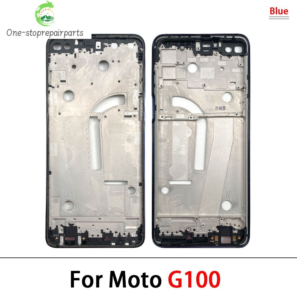 New For Motorola Moto G10 G20 G30 G50 G60 G60S G100 G200 Housing Middle Frame Bezel Plate Cover Motorola phone repair parts