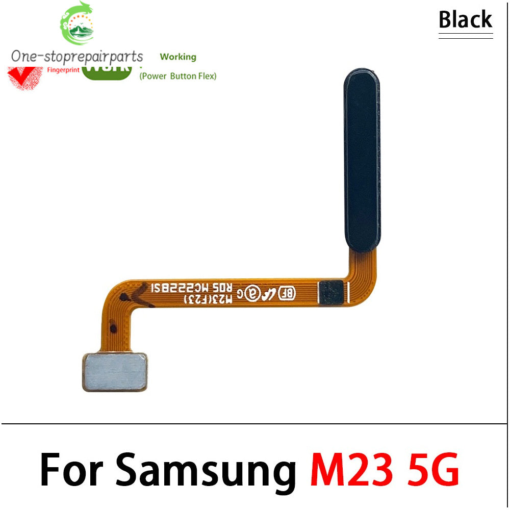 Home Button FingerPrint Touch ID Sensor Flex Cable For Samsung M22 M52 M62 M23 M14 M51 M31s 4G 5G Replacement Parts Samsung phone repair parts
