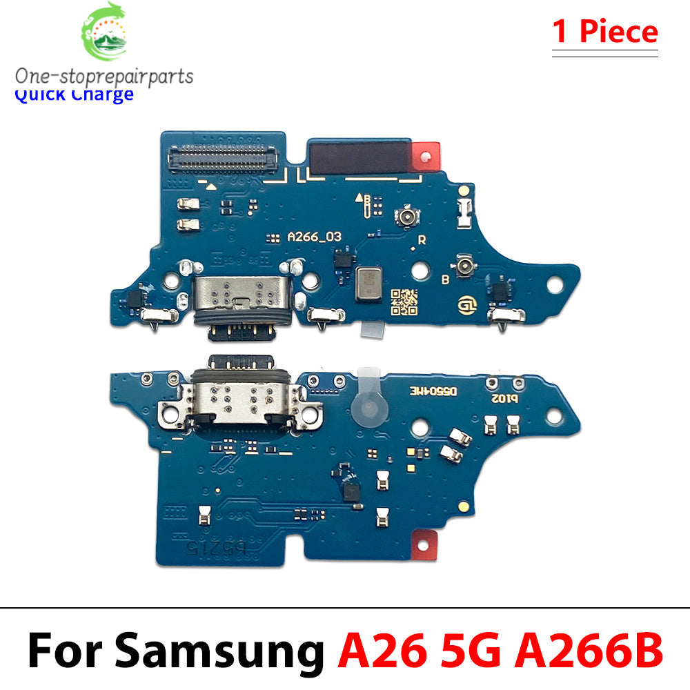 50Pcs, USB Charging Port Dock Charger Plug Connector Board Flex Cable For Samsung A05 A05s A15 A25 A35 A55 A06 A16 5G 4G Samsung phone repair parts