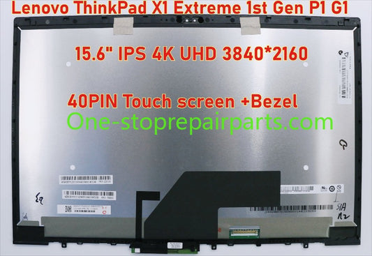 15.6"  LCD Screen for Thinkpad X1 Extreme 1st Gen UHD 4K Touch 01YU648 ST50M68092 FHD Non-Touch 00NY692 01YN145 01YN139 NV156FHM-N61 N156HCE-EN1
