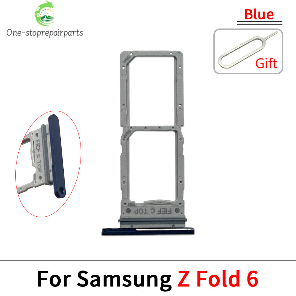 New For Samsung Z Fold 2 3 4 5 6 F916 F926 F936 F946 Micro Nano SIM Card Holder Tray Slot Holder Adapter Socket Samsung phone repair parts