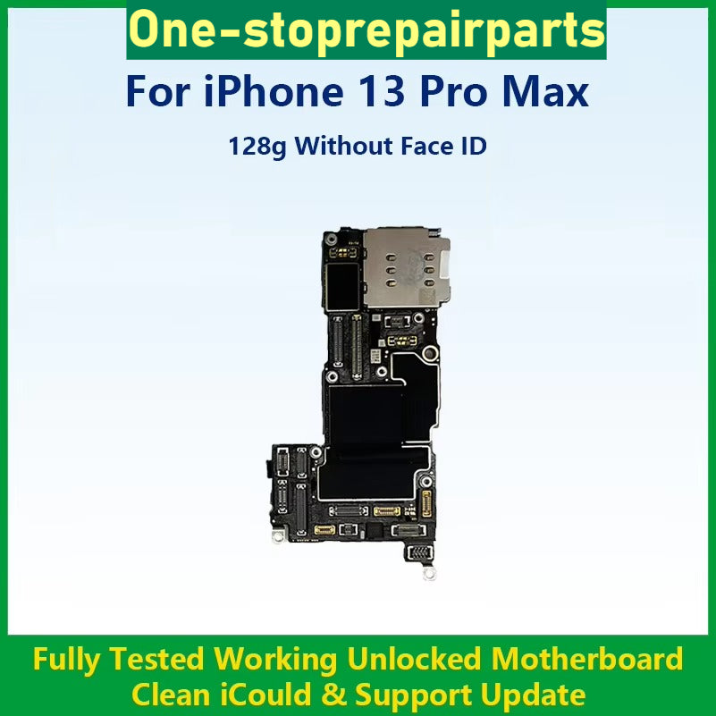 Fully Tested Working Well Motherboard For iPhone 13 Pro Max With/Without Face ID Cleaned iCloud And Support Update Logic Board iPhone phone repair parts