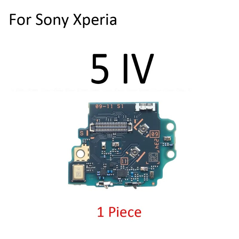 Microphone Mic Module Board SIM SD Card Reader Holder Flex Cable Replacement Parts For Sony Xperia 1 5 10 Plus II III IV Sony phone repair parts