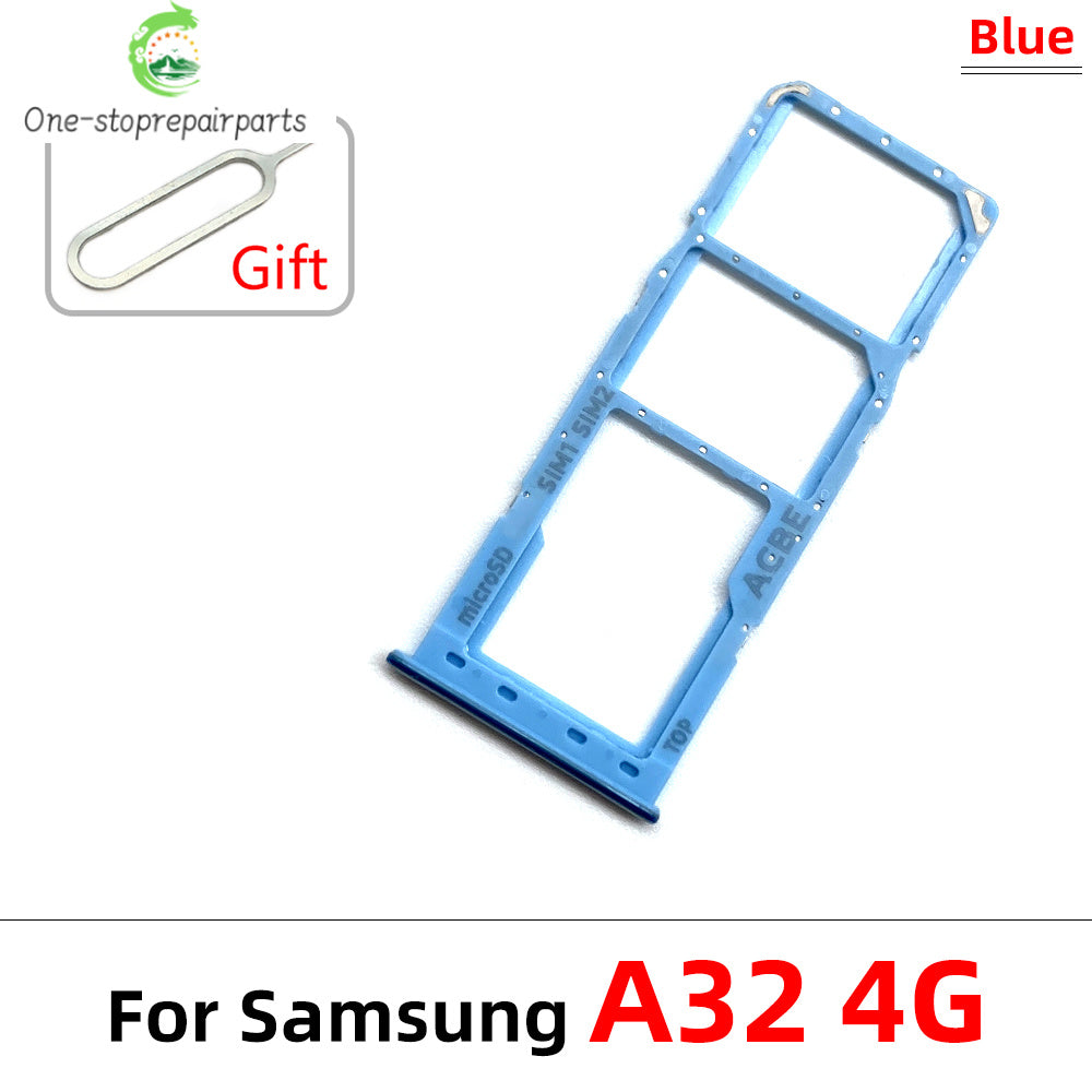 SIM Card Tray Slot Holder Adapter Accessories For Samsung A22 A32 4G 5G Replacement Spare Parts Samsung phone repair parts