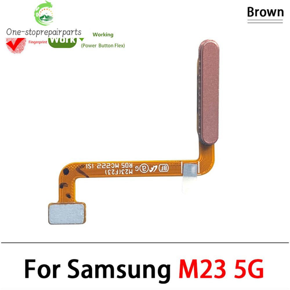 Home Button FingerPrint Touch ID Sensor Flex Cable For Samsung M22 M52 M62 M23 M14 M51 M31s 4G 5G Replacement Parts Samsung phone repair parts