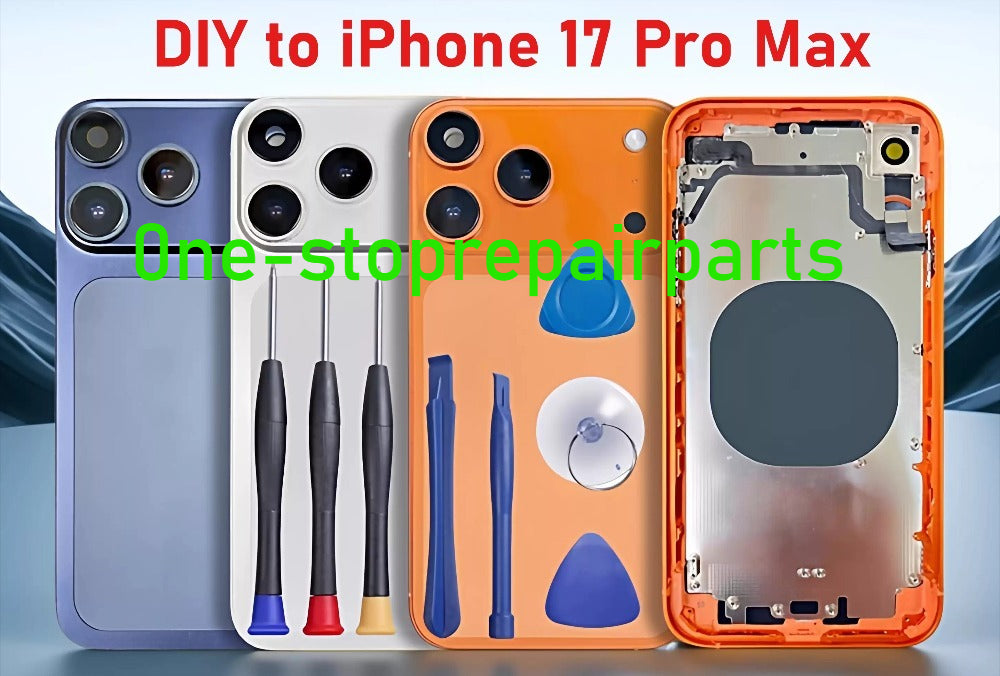 DIY Convertor Housing Back Cover Assembly Compatible For iPhone X XR XS MAX 11 11PRO 12 12PRO 13 Pro 14Pro 15Pro 15 Pro Max To 17 18 17Pro 18Pro Max Backshell Replacement Refitted Chassis Pre-Installed Modified Middle Frame iPhone phone repair parts