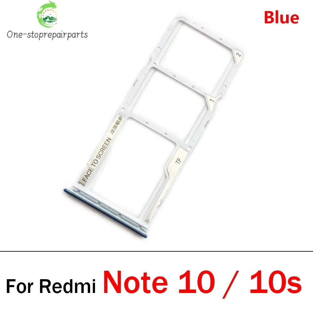 New SiM Card Tray For Xiaomi Redmi Note 10 10s Pro 5G SIM Card Slot SD Card Holder Adapter Replacement Parts  Xiaomi  Xiao mi phone repair parts