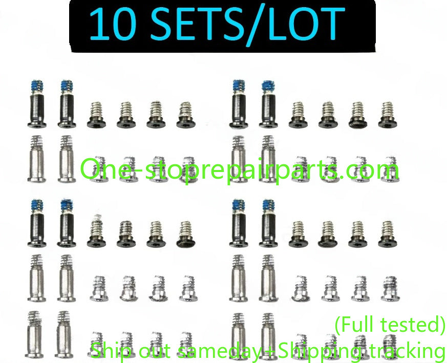 10Sets/Lot Laptop A2141 A1707 A1990 Bottom Case Screws Sets for Macbook Pro Retina 15" 16" 2016-2020 Years