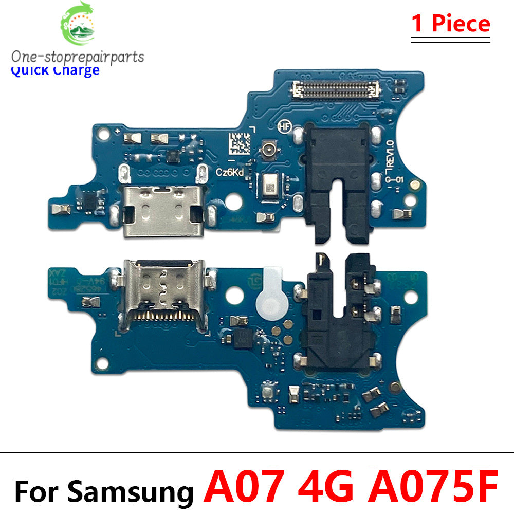 10Pcs, USB Charger Dock Connector Charging Port Microphone Flex Cable  For Samsung A06 A16 A26 A56 A07 A17 A37 A57 4G 5G Samsung phone repair parts