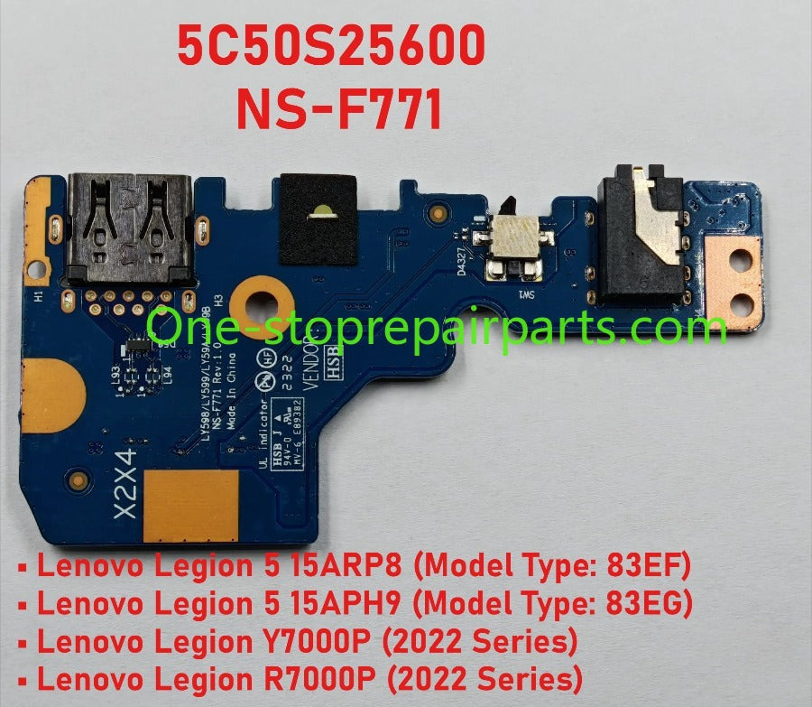 USB Audio I/O HDMI Board Daughterboard For Lenovo Legion 5 / 5 Pro Pro 7 Y9000P R9000P Savior R7000P Y7000 16IRX8H 16IAH7H 16ARH7H 15IAH7 15ARH7 NS-F082 NS-E233 NS-E241 NS-E481 NS-F771 NS-F701 F093 NS-G251 NS-F254 D713 Lenovo laptop repair parts