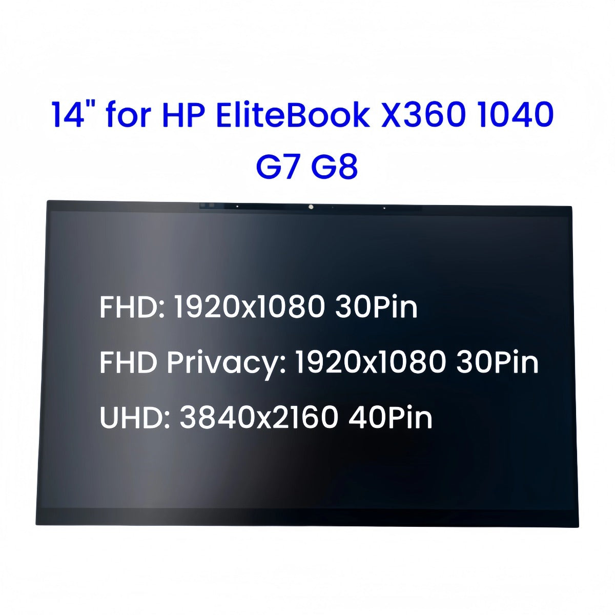 14" for HP EliteBook X360 1040 G7 G8 LCD Touch Screen Digitizer Assembly Replacement FHD/FHD Privacy/UHD HP laptop repair parts