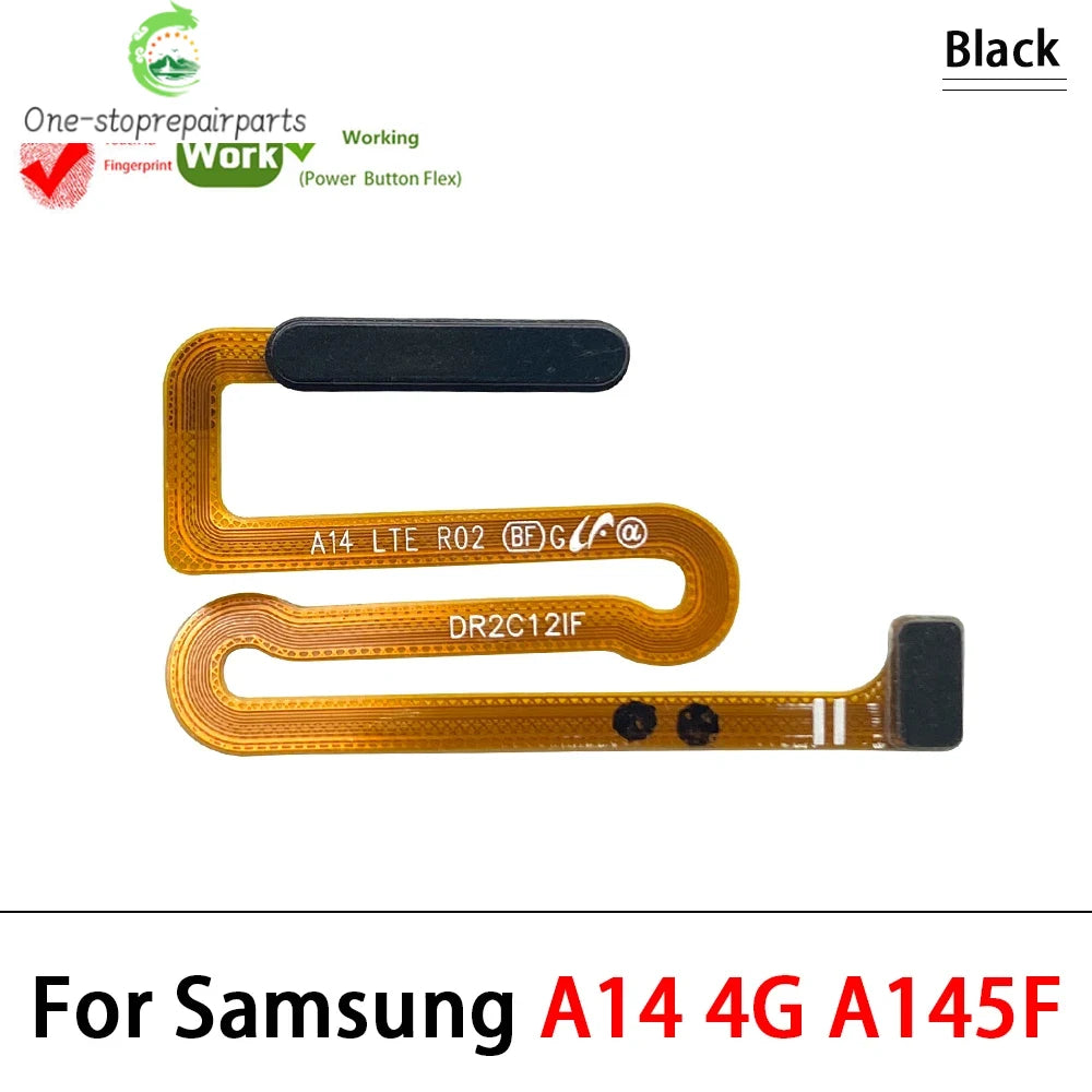 Fingerprint Sensor Flex Touch ID + Power On / Off Button Key Flex Cable For Samsung A12 A13 A14 A15 A16 A17 A22 A23 A25 A26 A32 Samsung phone repair parts