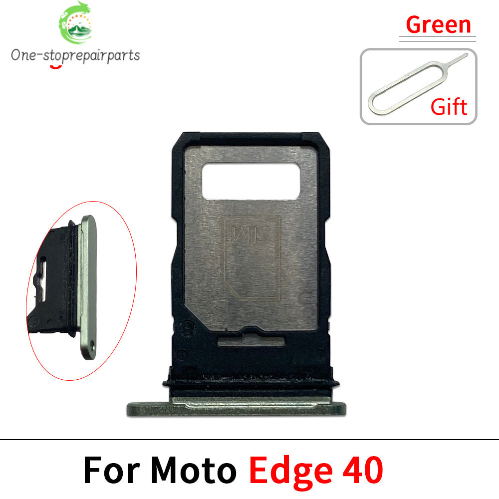10Pcs, Micro Nano SIM Card Holder Tray Slot Holder Adapter Socket For Motorola Moto Edge 20 30 40 50 Pro Neo Fusion Lite Ultra Motorola phone repair parts