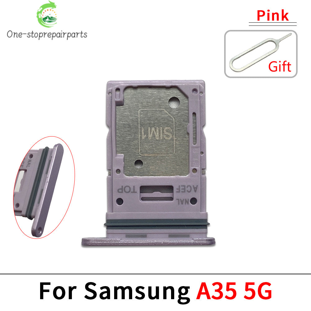 New For Samsung A15 A25 A35 A55 4G 5G SIM Card Slot SD Card Tray Holder Adapter Repair Parts Samsung phone repair parts