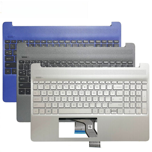 Upper cover case keyboard for  HP 15-EF DY 15s-EQ FQ TPN-Q222 Top case plamrest  L63579-001 touchpad