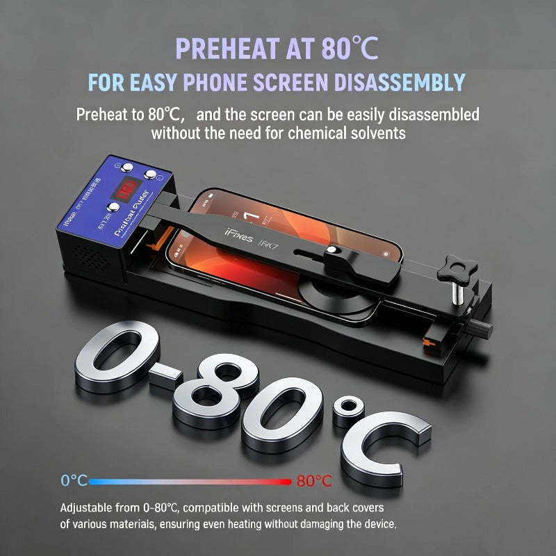 Phone LCD Separator Machine iFixes iFK7 Preheat Suction Cup Puller Heating Disassembly Tool for Mobile Screen Repair Professional Repair Tools