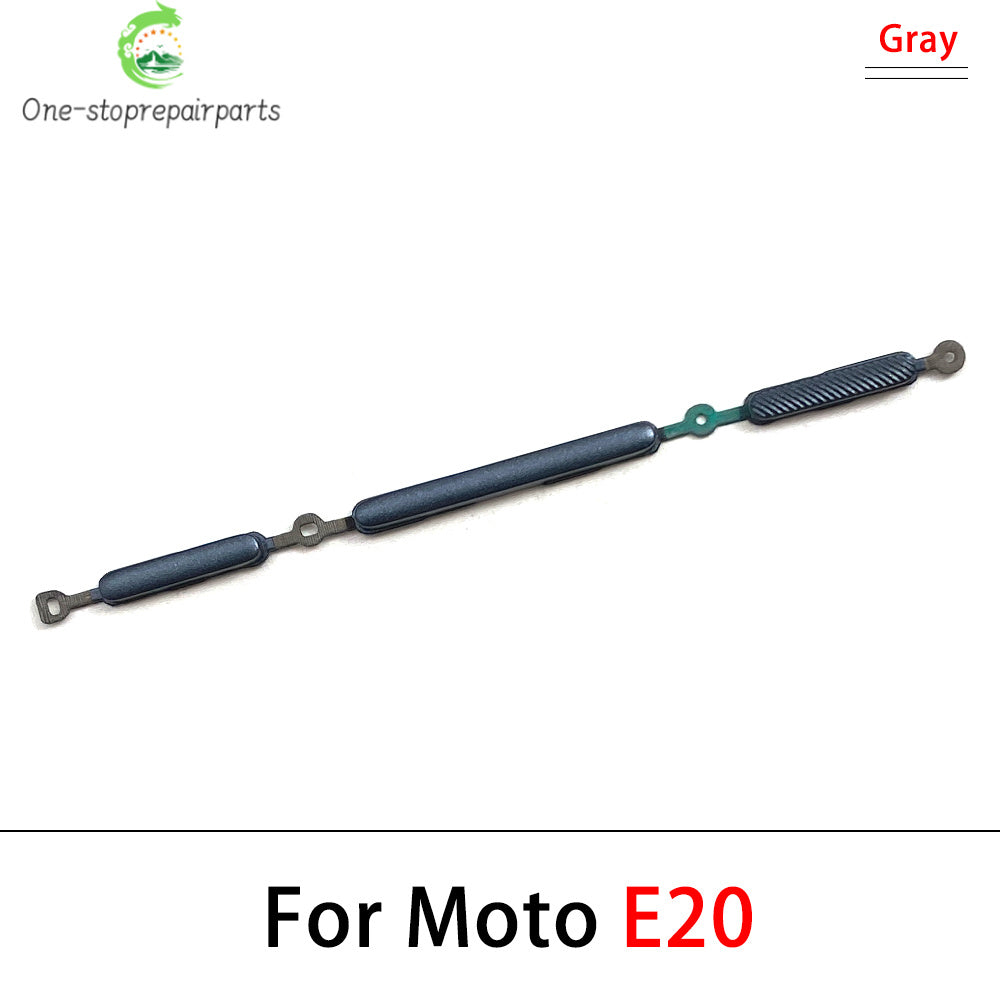 10Pcs/Lot, New For Motorola Moto E20 E30 E40 E22 E32 E13 Power Button + Volume Side Button Key Replacement Parts Motorola phone repair parts