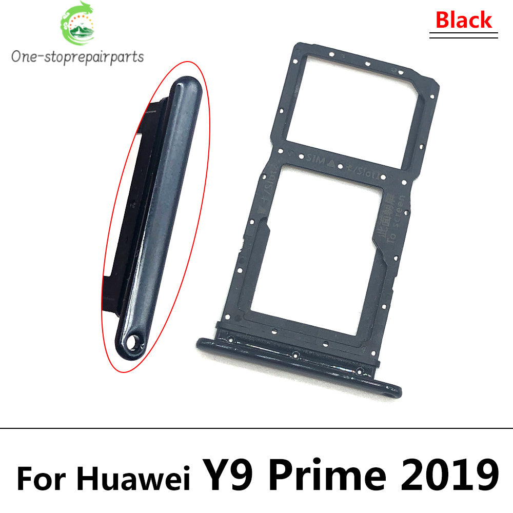 10Pcs/Lot, New For Huawei Y6 Y7P Y8P 2020 Y9 Prime 2019 SIM Card Tray Slot Holder Repairing Parts Huawei phone repair parts