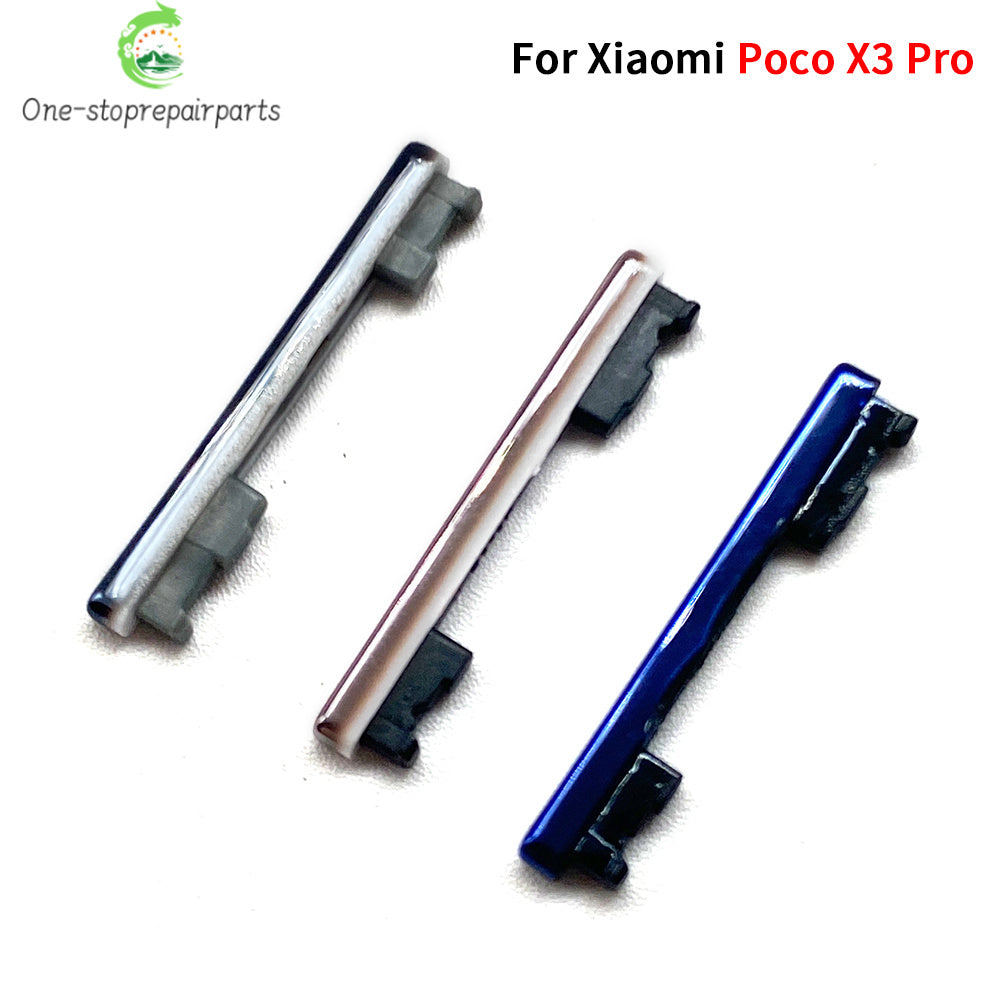10Pcs, Side Power Button + Volume Side Button For Xiaomi Mi Poco X3 Pro GT M3  Xiaomi  Xiao mi phone repair parts