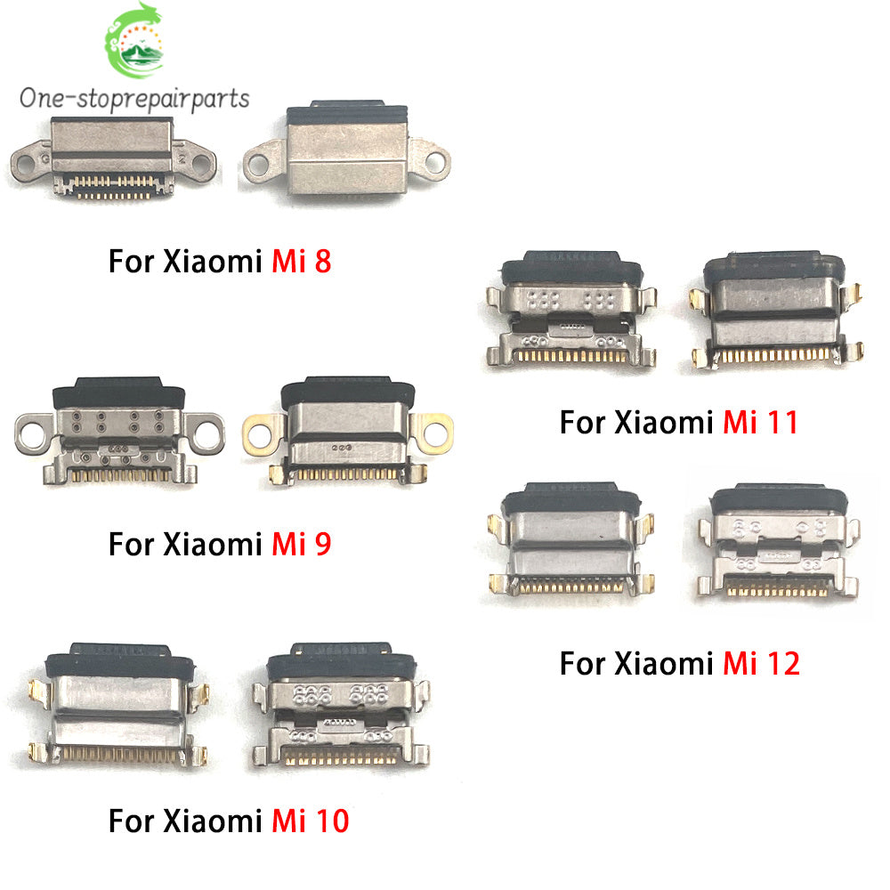 10Pcs, New For Xiaomi Mi 8 9 Se 9T 10 10T 11 11T 12 Lite Pro Mi A1 A2 A3 Micro USB Connector Charger Charging Port Jack Plug Xiaomi  Xiao mi phone repair parts