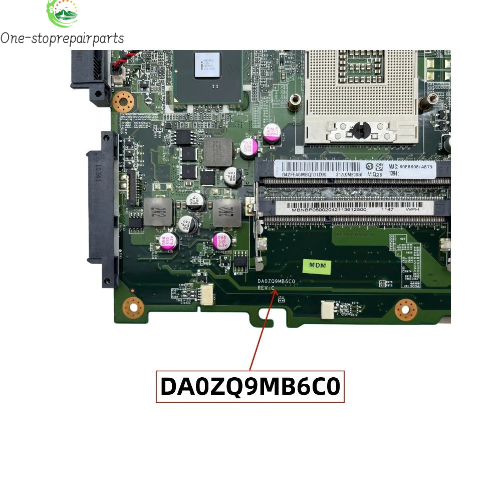 DA0ZQ9MB6C0 For Acer Aspire 4738 4738Z Laptop Motherboard With HM55 Chipset UMA DDR3 MBR9Y06001 MB.R9Y06.001 100% Full Tested Acer laptop repair parts