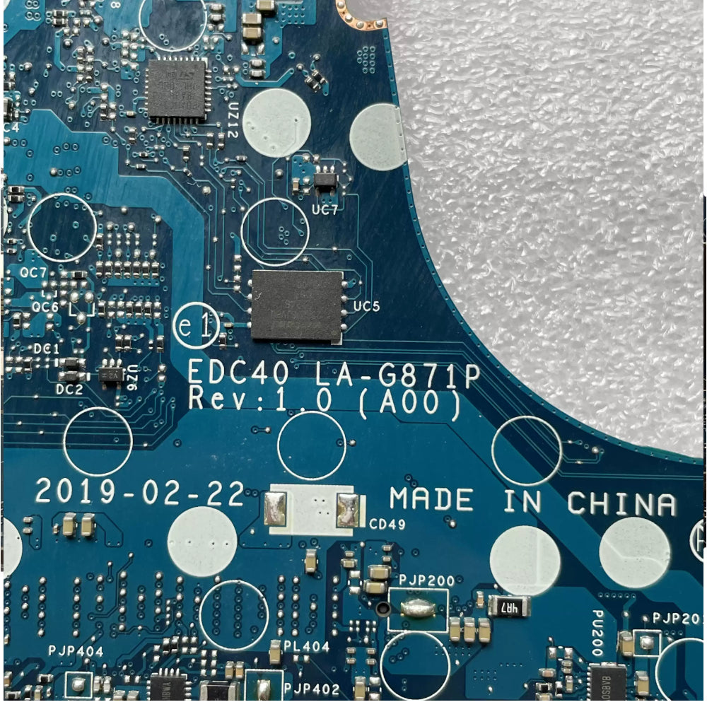 LA-G871P For Dell Latitude 7400 Laptop Motherboard With I5-8265U/8365U I7-8665U DDR4 CN-0G2KKX 0M2JD3 WRHWP 0FHPJ Tested OK Dell laptop repair parts