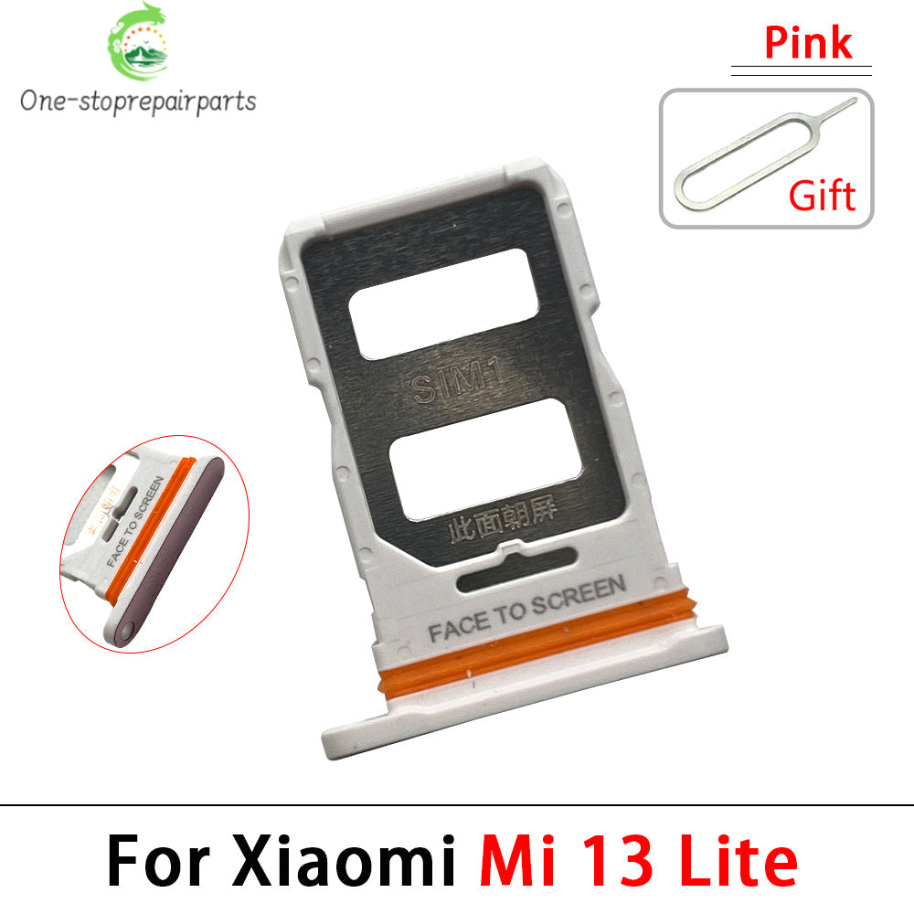 10Pcs, New For Xiaomi Mi 13 Pro / Mi 13 Lite / Mi 13T Pro SIM Card Slot SD Card Tray Holder Adapter  Xiaomi  Xiao mi phone repair parts