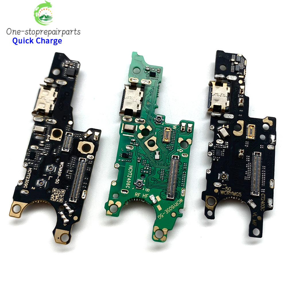 10Pcs, USB Charging Port Dock Charger Plug Connector Board Flex Cable For Huawei Honor 60 70 80 90 Pro Se Magic 4 5 6 Pro Lite Huawei phone repair parts