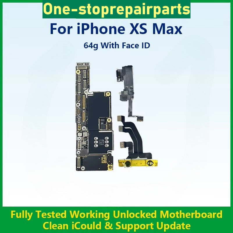 Fully Tested 100%Working Mainboard For iPhone XS Max Cleaned iCloud And Unlocked For XR Motherboard No Repair Support Update iPhone phone repair parts