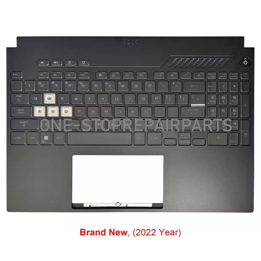 New For ASUS TUF Gaming FX507 FA507 FX517 A15 F15 Palmrest Upper Top Case with US RGB Backlit Keyboard (Black) (2022 Year) ASUS laptop repair parts