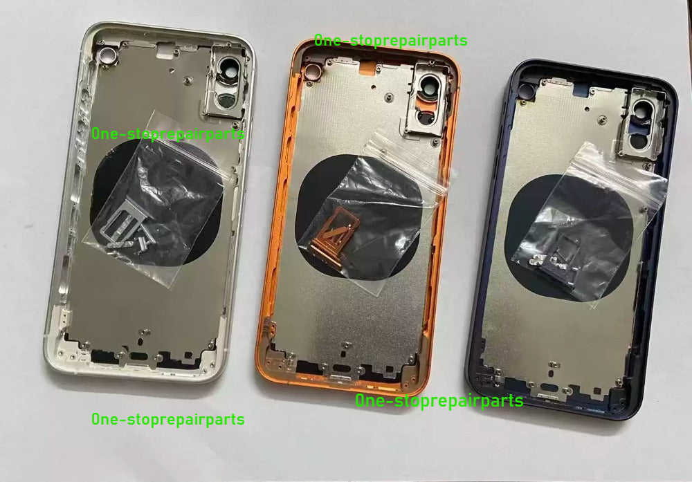DIY Convertor Housing Back Cover Assembly Compatible For iPhone X XR XS MAX 11 11PRO 12 12PRO 13 Pro 14Pro 15Pro 15 Pro Max To 17 18 17Pro 18Pro Max Backshell Replacement Refitted Chassis Pre-Installed Modified Middle Frame iPhone phone repair parts