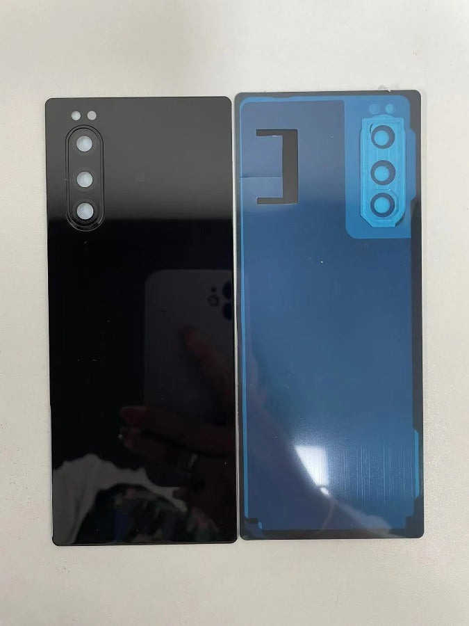 Original Glass Back For Sony Xperia 5 J8210 J8270 J9210 Battery Cover Rear Door Housing Case Replacement Housing Cover With Lens Sony phone repair parts