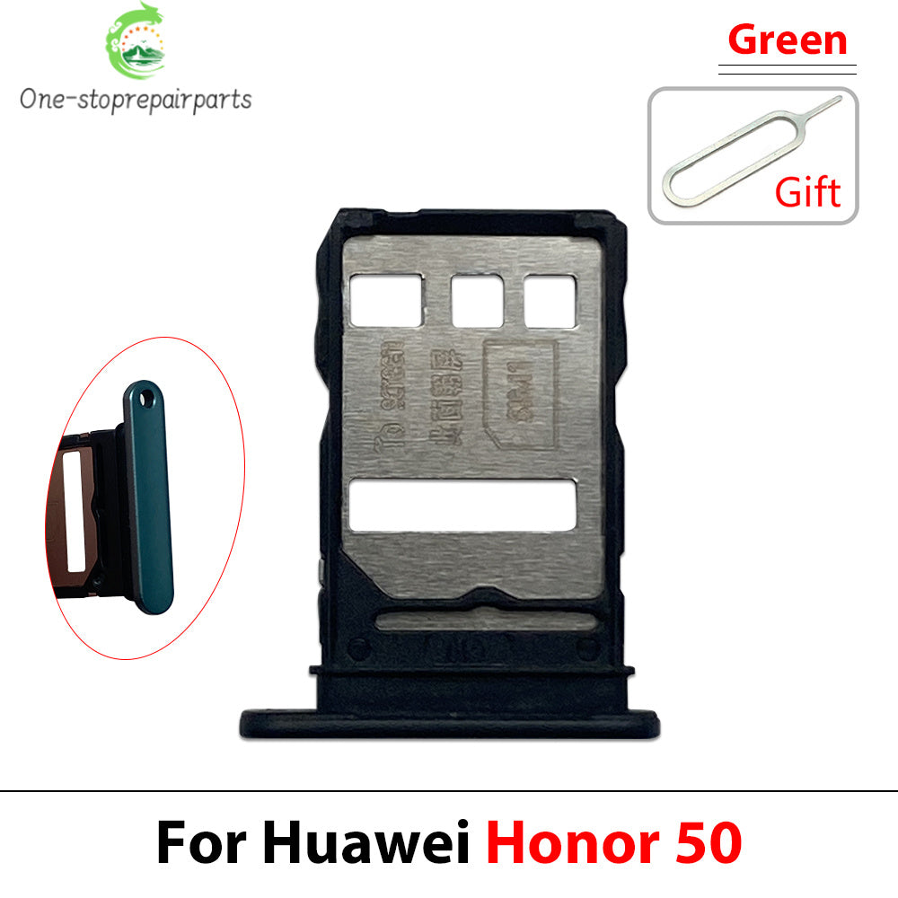 New SIM Card Tray Slot Holder Adapter Accessories For Huawei Honor 50 Pro Se Lite Repair Parts Huawei phone repair parts