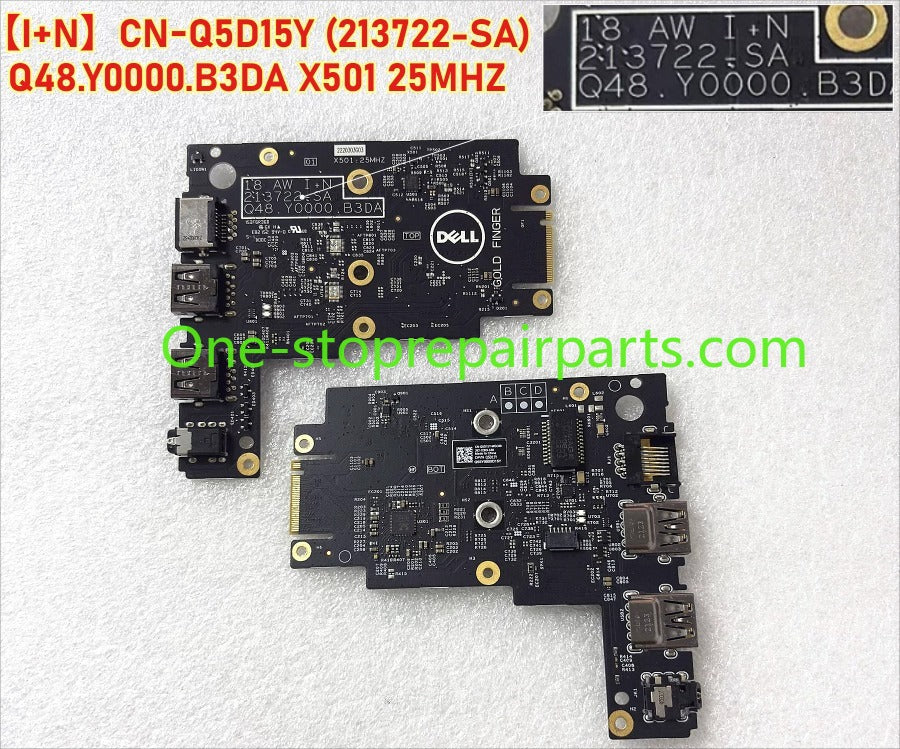 Dell Alienware M18 R1 R2 2.5G USB Small Board Audio Network Port  USB daughterboard CN-Q5D14J (213676) 2.5G Q5D18M (213690) CN-Q5D15Y (213722) 1G Q5D18T (213722)  Alienware Laptop repair parts