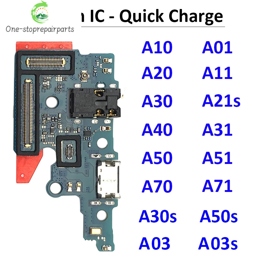 New For Samsung A10 A20 A30 A50 A70 A01 A11 A31 A51 A71 A21s A03 A03s USB Charger Port Dock Connector Charging Board Flex Cable Samsung phone repair parts